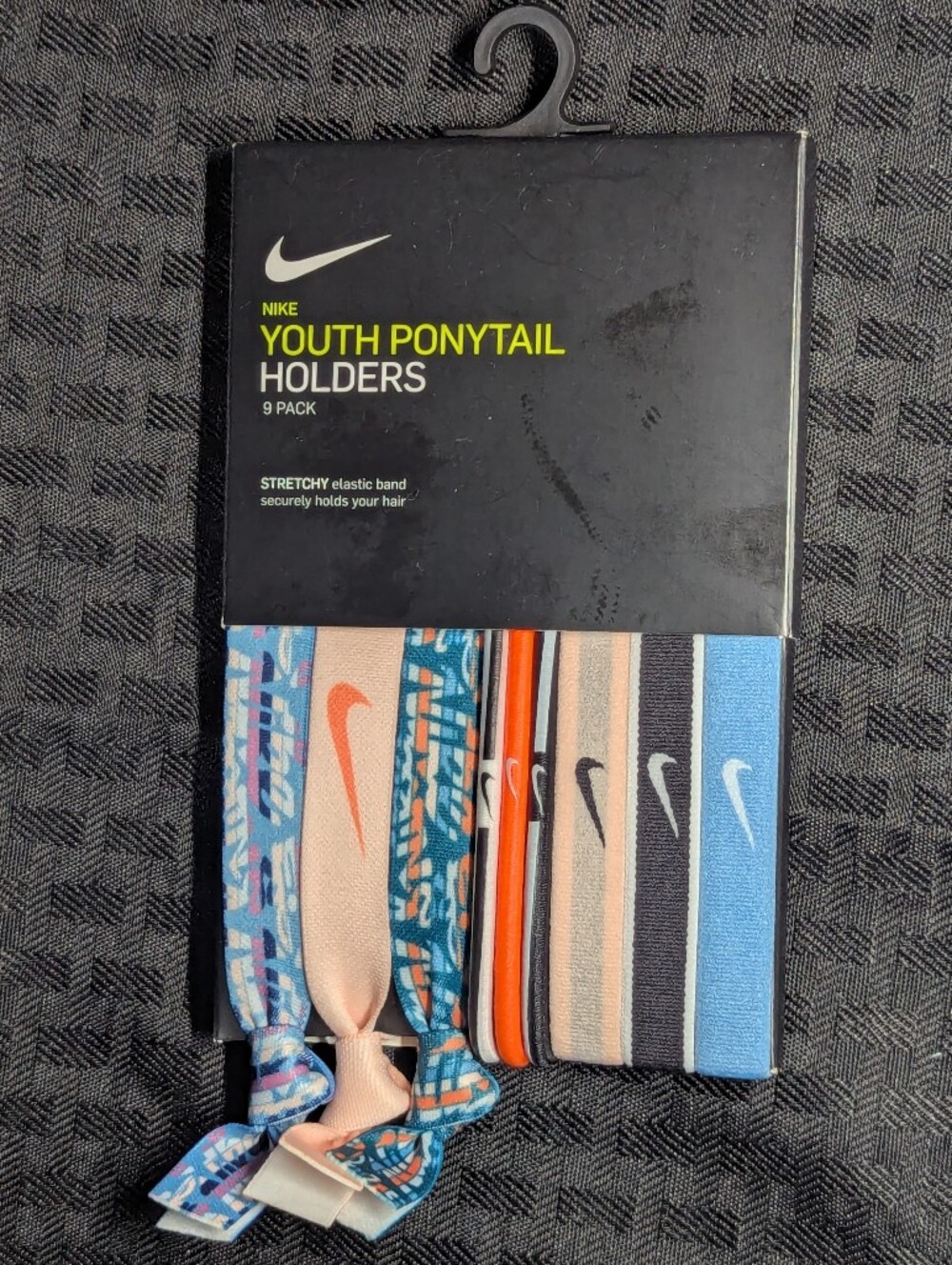Super Bright Nike Youth Ponytail Holders.